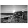 Scandinavian Fisher House Aluminum Print