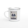 Adventure Awaits Stamp Enamel Mug