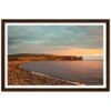 Sunset On Cliffs Iceland  Framed Poster