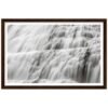 natural veil dynjandi waterfall Framed Poster