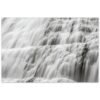 natural veil dynjandi waterfall Aluminum Print