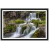 Beautiful Landscape Waterfall Framed Poster