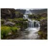 Beautiful Landscape Dynjandi Waterfall Poster