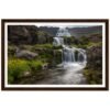 Beautiful Landscape Dynjandi Waterfall Framed Poster