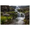 Beautiful Landscape Dynjandi Waterfall Aluminum Print